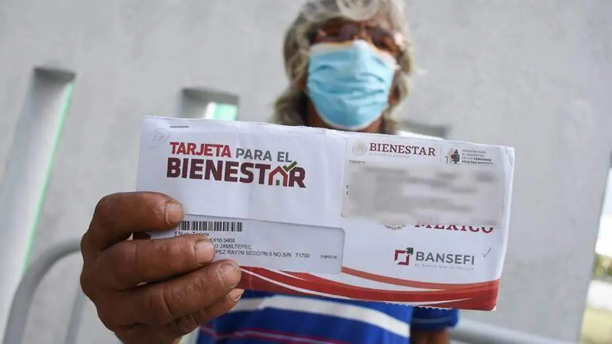 Pago de pensión Bienestar para adultos de 65 y más